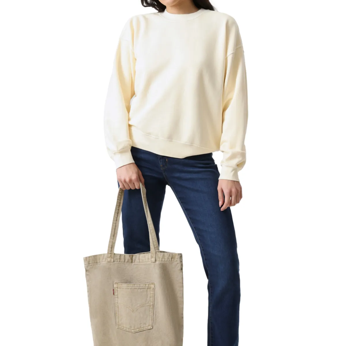 LEVIS - Bolso Mujer Back Pocket Tote Elevation Gris Levis