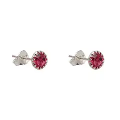 GENERICO - Aro circón rosado diámetro: 0,4mm Plata 925