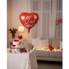GENERICO - Globo Metálico 18 Te Amo Corazones 1 Unidad