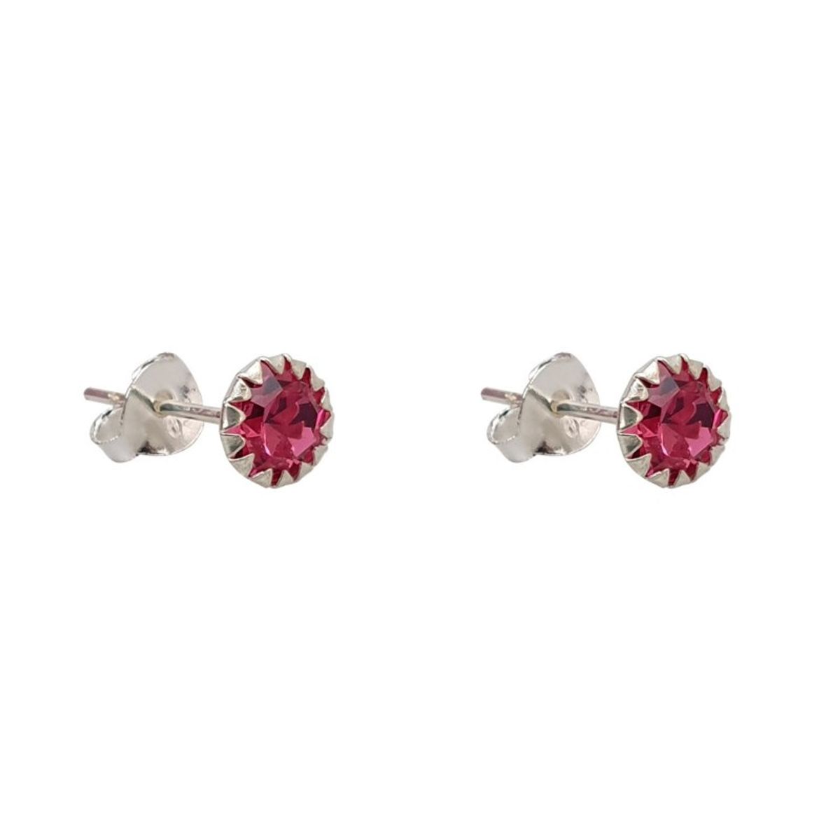 GENERICO - Aro circón rosado diámetro: 0,5mm Plata 925 B