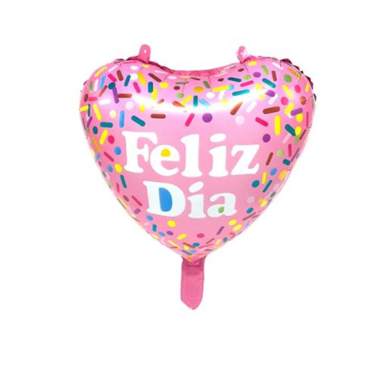 GENERICO - Globo Metálico 18 Corazón Feliz Día Sprinkles