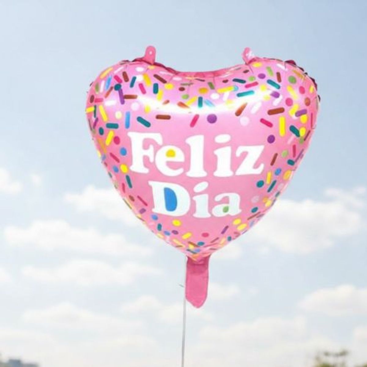 GENERICO - Globo Metálico 18 Corazón Feliz Día Sprinkles