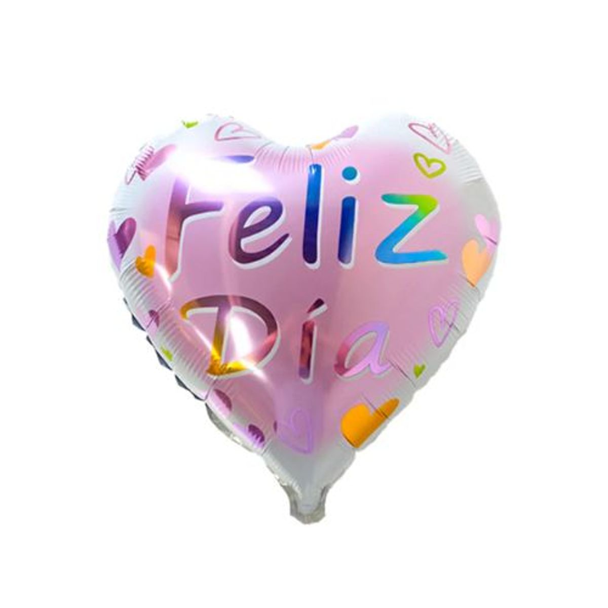 GENERICO - Globo Metálico 18 Corazón Feliz Dia Rosado