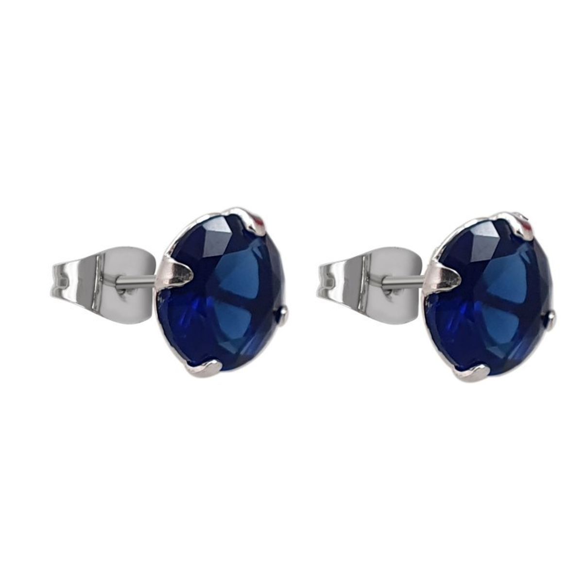 GENERICO - Aro circón diámetro: 7mm color azul Plata 925