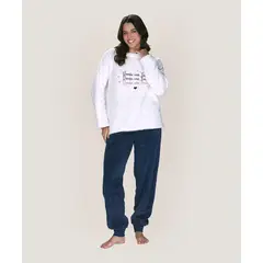 LADY GENNY - Pijama Polar Peluche Ultra Suave - Calidez Total