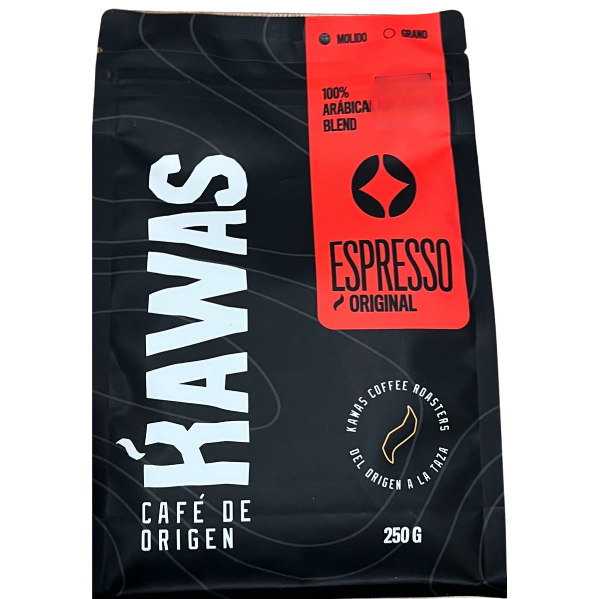 GENERICO - Cafe Molido Kawas Espresso Arabica Original 250g