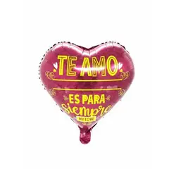 GENERICO - Globo Metalico 18 Te Amo Para Siempre 50 Unidades