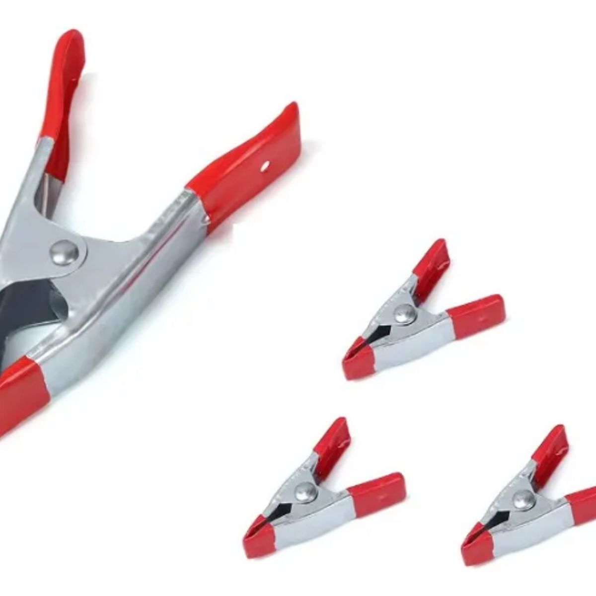 GENERICO - Set Pinzas Con Resorte Abrazadera Carpintería 6 Y 2 In 4 Pcs