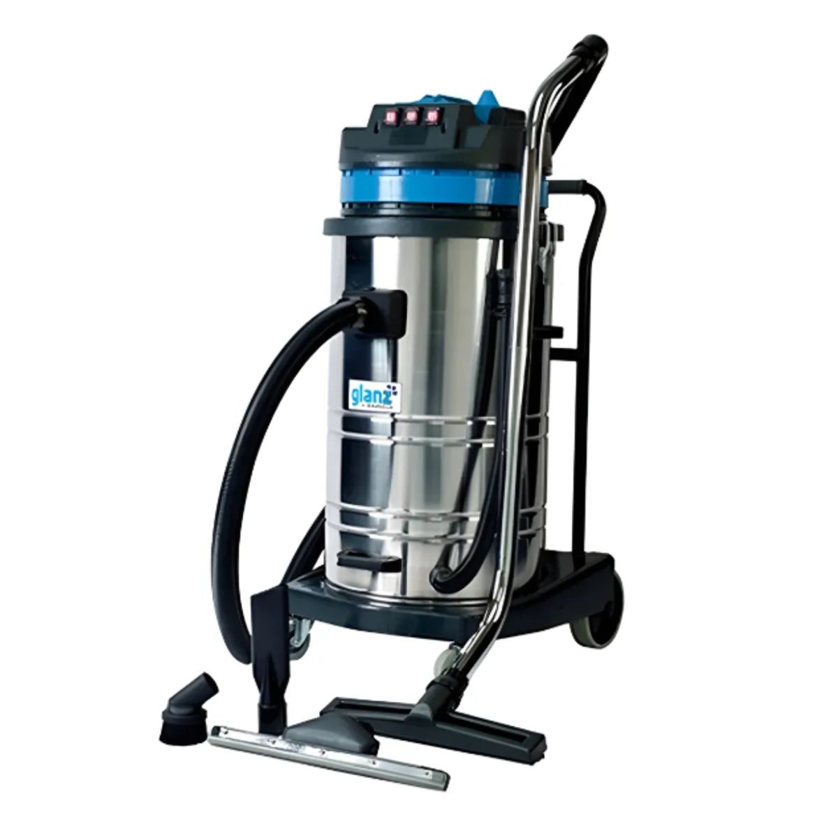 GENERICO - Aspiradora Industrial PolvoAgua 80Lts Tres Motores 3000W 220V GLANZ