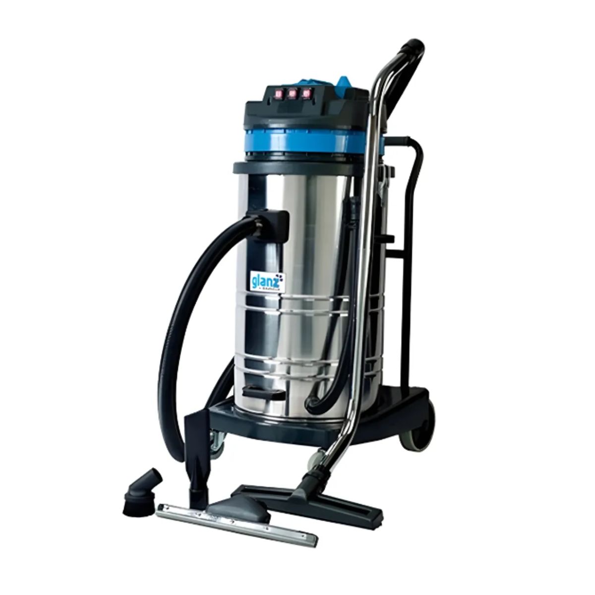 GENERICO - Aspiradora Industrial PolvoAgua 80Lts Tres Motores 3000W 220V GLANZ