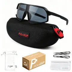 POLASUP - Lentes de Sol Deportivos UV400 Unisex correr ciclismo pesca marathon bicicleta hombre mujere