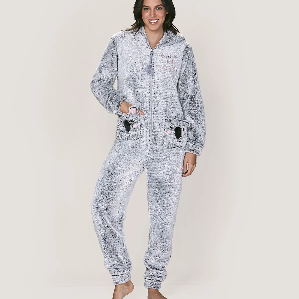 LADY GENNY - Pijama Enterito De Polar Peluche
