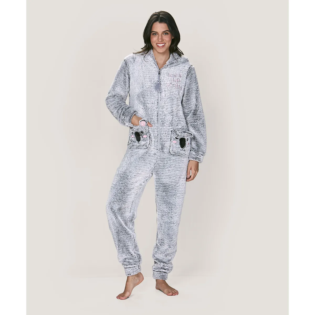 LADY GENNY - Pijama Enterito De Polar Peluche
