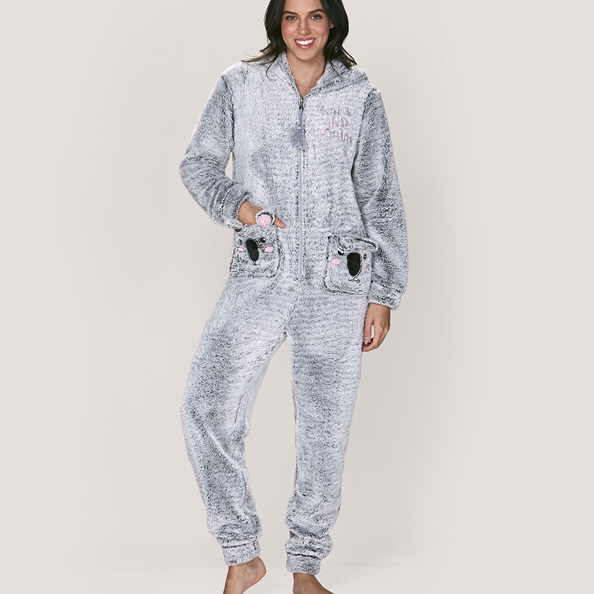 LADY GENNY - Pijama Enterito De Polar Peluche