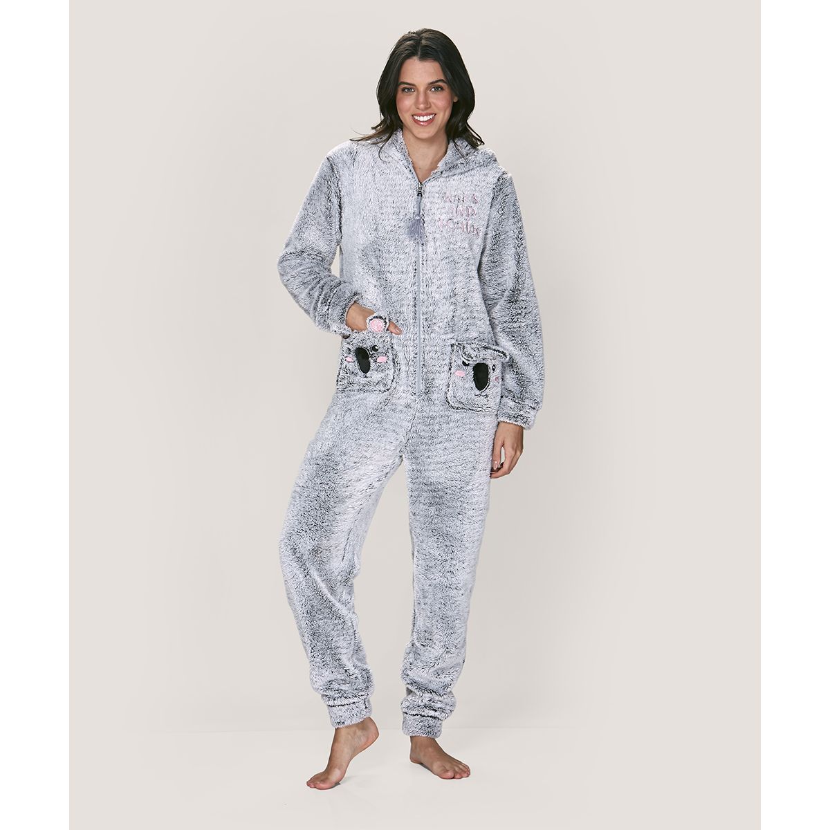 LADY GENNY - Pijama Enterito De Polar Peluche