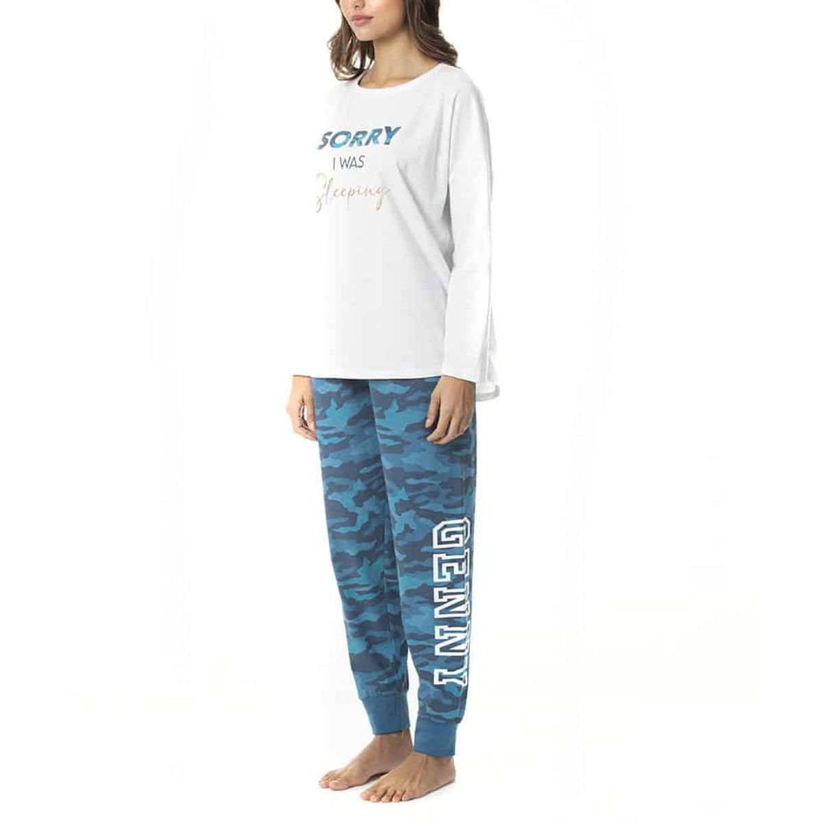 LADY GENNY - Pijama Algodón Camuflaje Lady Genny
