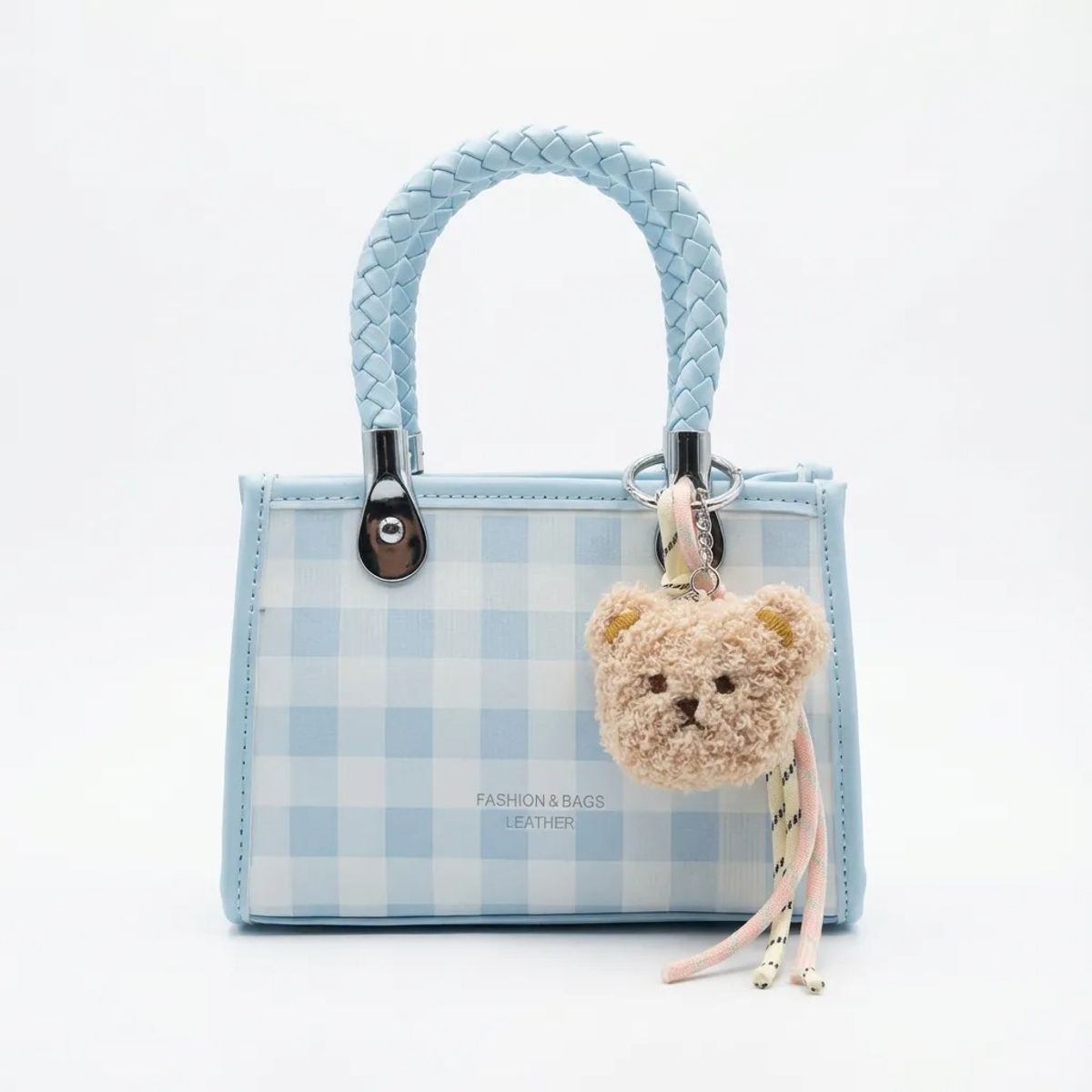 BOVINITA - Cartera Mujer Bandolera Celeste Handbag Correa Ajustable