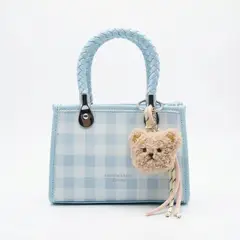 BOVINITA - Cartera Mujer Bandolera Celeste Handbag Correa Ajustable