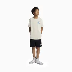 CONVERSE - Polera Frontback Old Mesh Niños Blanco