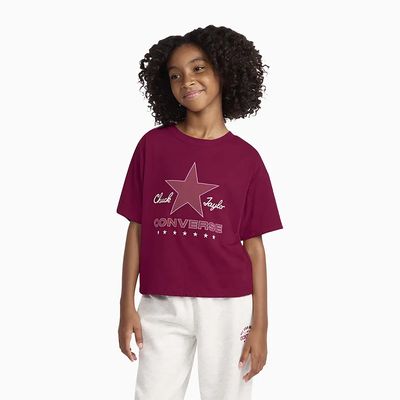 Imagen 2 del producto Polera Chuck Taylor Star Boxy Niños Morado