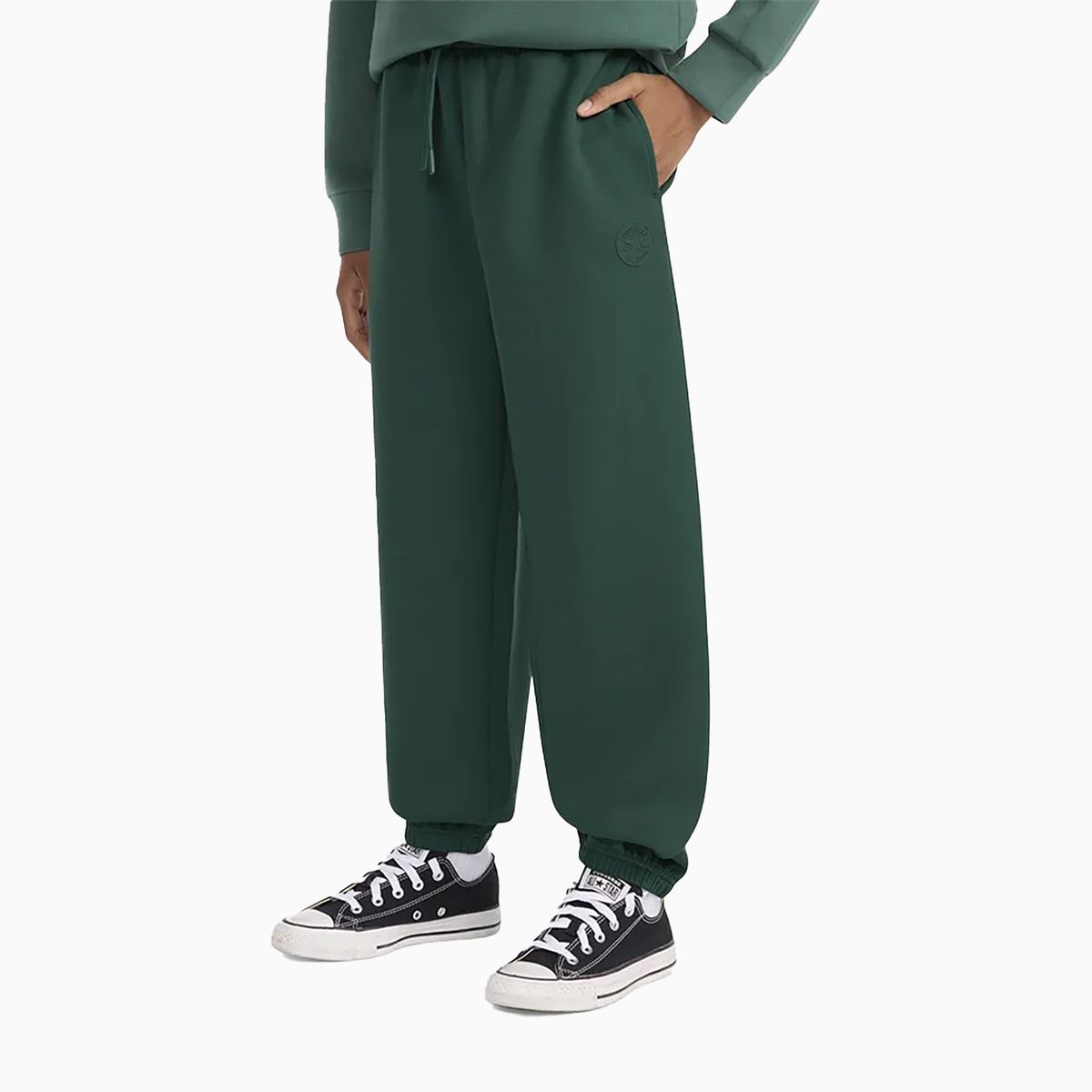 CONVERSE - Pantalón Converse Silicone Patch Niños Verde