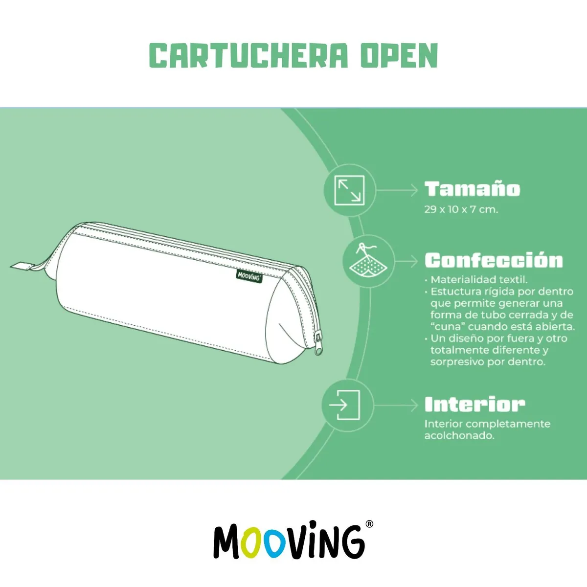 MOOVING - ESTUCHE ESCOLAR MY TUBE MOOVING SPIDERMAN