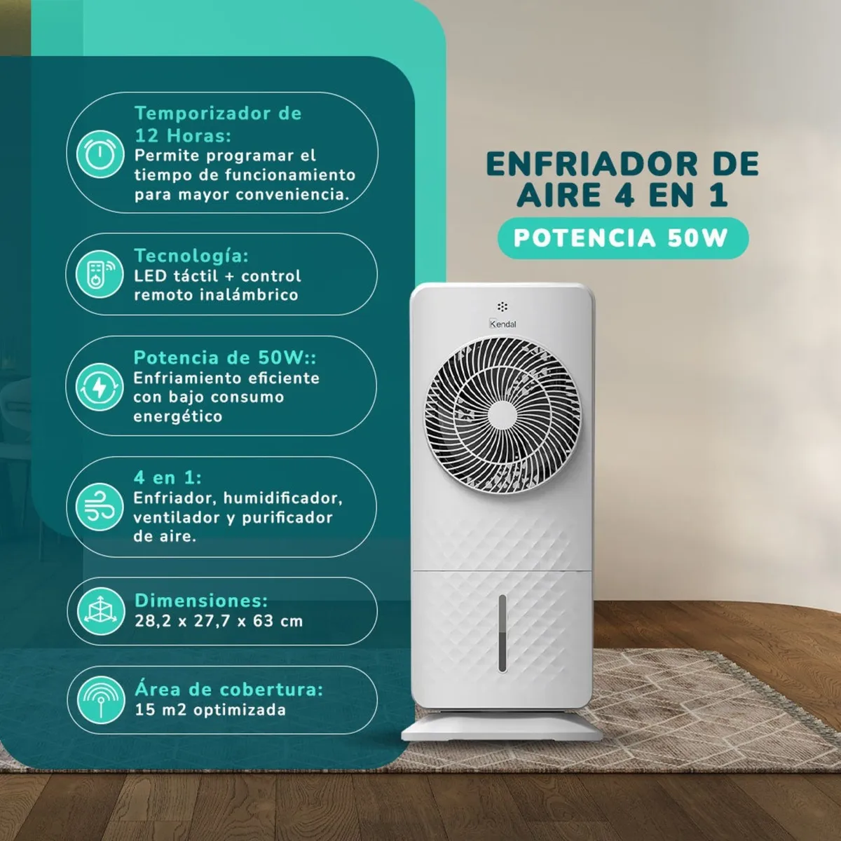 KENDAL - ENFRIADOR KE-DL10 CAPACIDAD 5 LITROS KENDAL