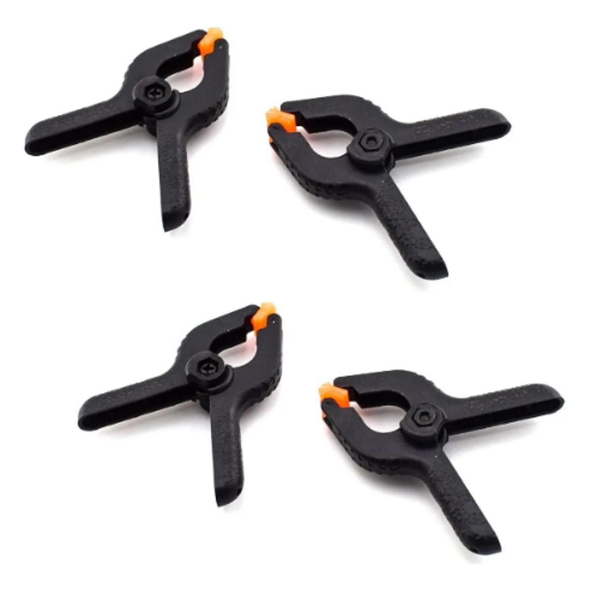 GENERICO - Set 4 Pinzas De Resorte Herramienta Carpintería Plástica 3in