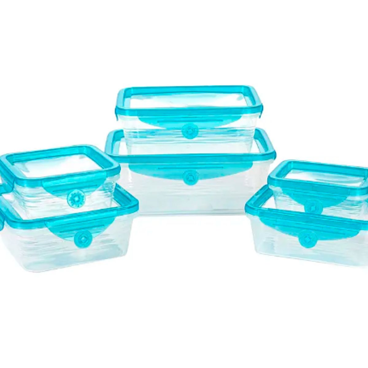 GENERICO - Taper Tupper Hermetico Pack 6 + Tapa Silicona Flexible