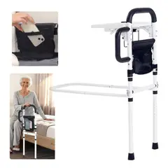 EVERSO - Barandal Ajustable Lateral Para Cama Adulto Mayor Con Bolsa