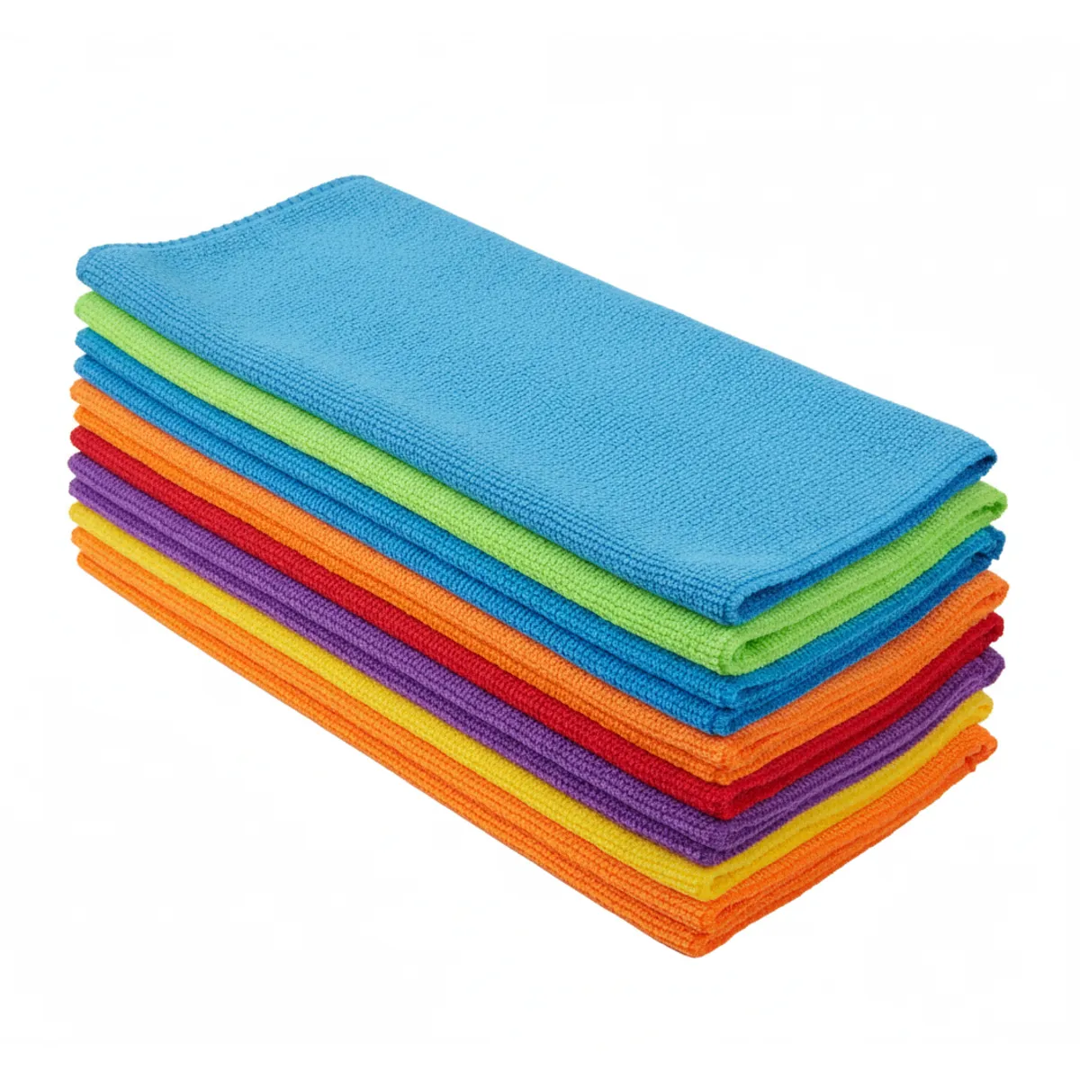 DOER - Pack 24 Paños de Microfibra 40x40cm, colores variados