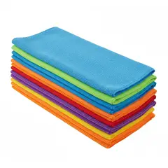 DOER - Pack 24 Paños de Microfibra 40x40cm, colores variados