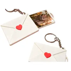 GENERICO - Llavero de Carta con foto - Regalo San Valentín