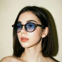 Novy Gafas Lentes De Sol Animal Print Retro Vintage Azul