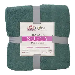 DORAL - Frazada Softy 1.5 Plazas Soft Touch Tonos Oscuros - SC