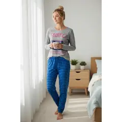 KOWHAI - Pijama Mujer Algodón Retro Music