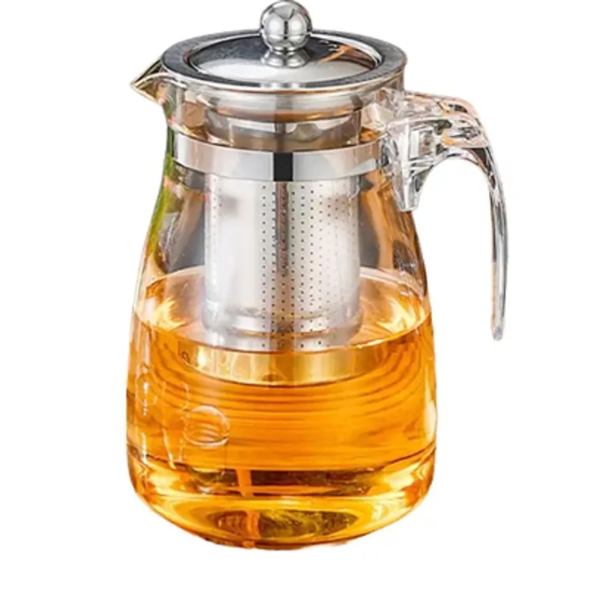 GENERICO - Tetera Té Infusiones Vidrio Con Filtro Acero Inoxidable 750ml