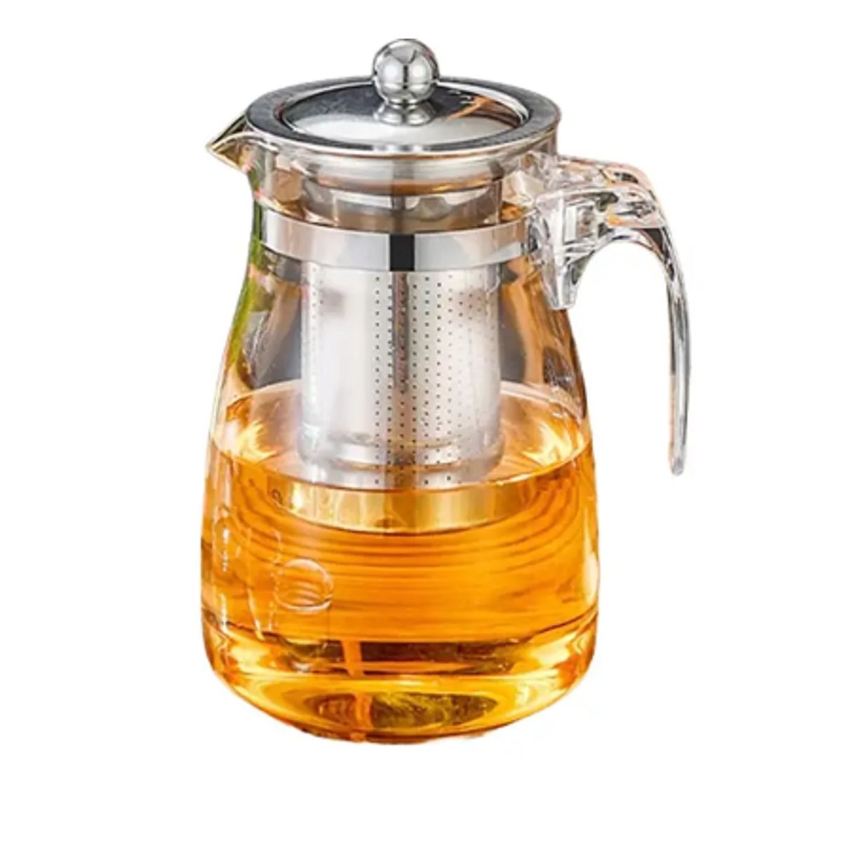 GENERICO - Tetera Té Infusiones Vidrio Con Filtro Acero Inoxidable 750ml