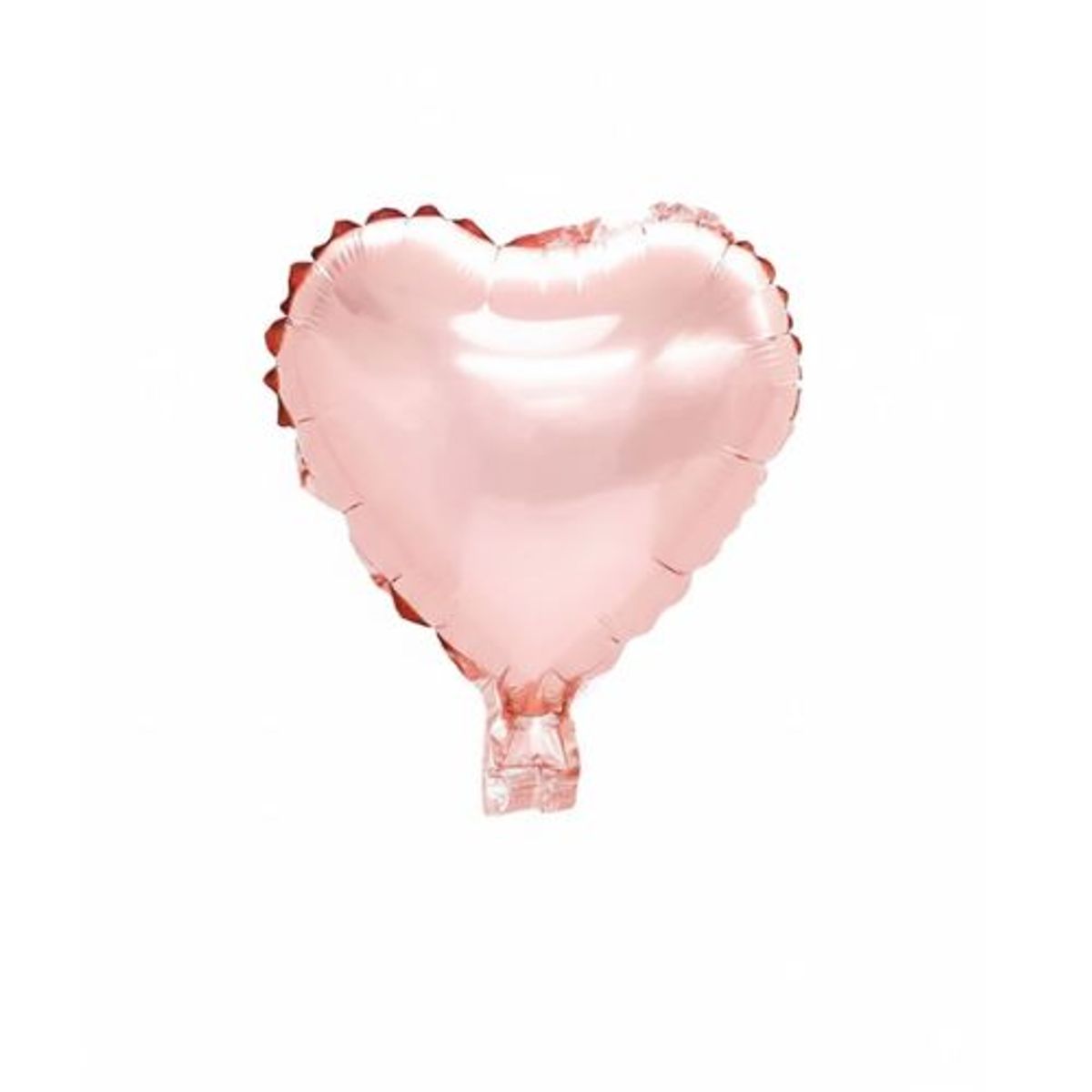 GENERICO - Globo Metalico 10 Corazon Rose Gold 50 Unidades