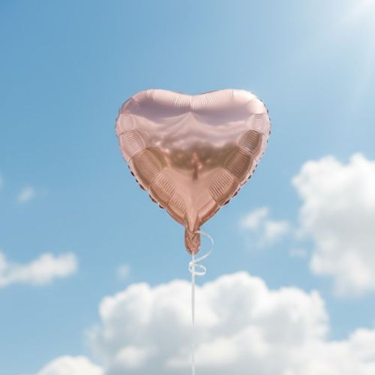 GENERICO - Globo Metalico 10 Corazon Rose Gold 50 Unidades