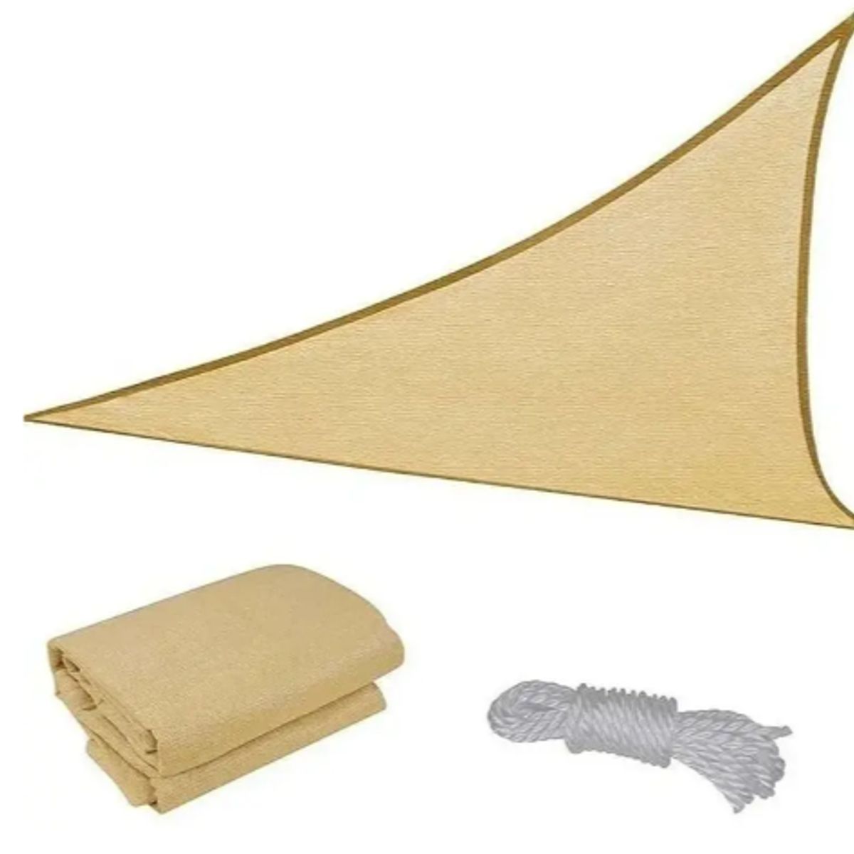 GENERICO - Vela Sombra 5mx5mx5m Toldos Vela Malla Sombra Triangular