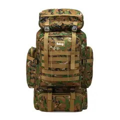 GENERICO - Mochila Para Senderismo 80l Tactica Para Campaña Camping color verde BELUG