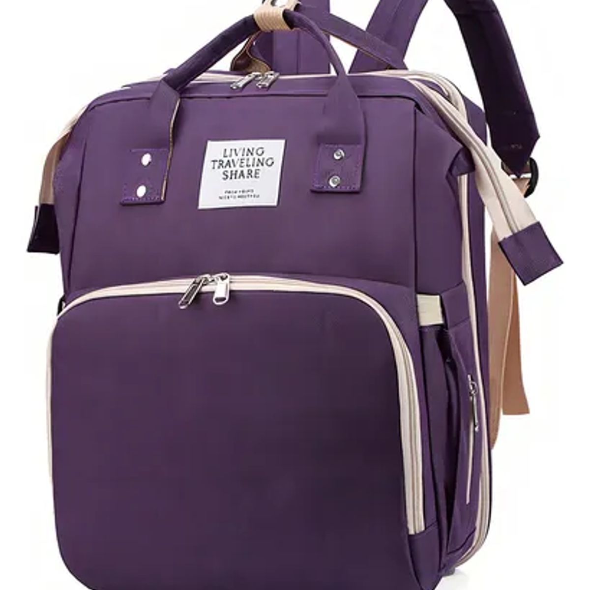MOVI - Bolso Pañalera Multifunción 3 en 1 para Bebé con Cuna y Mudador- NIÑA