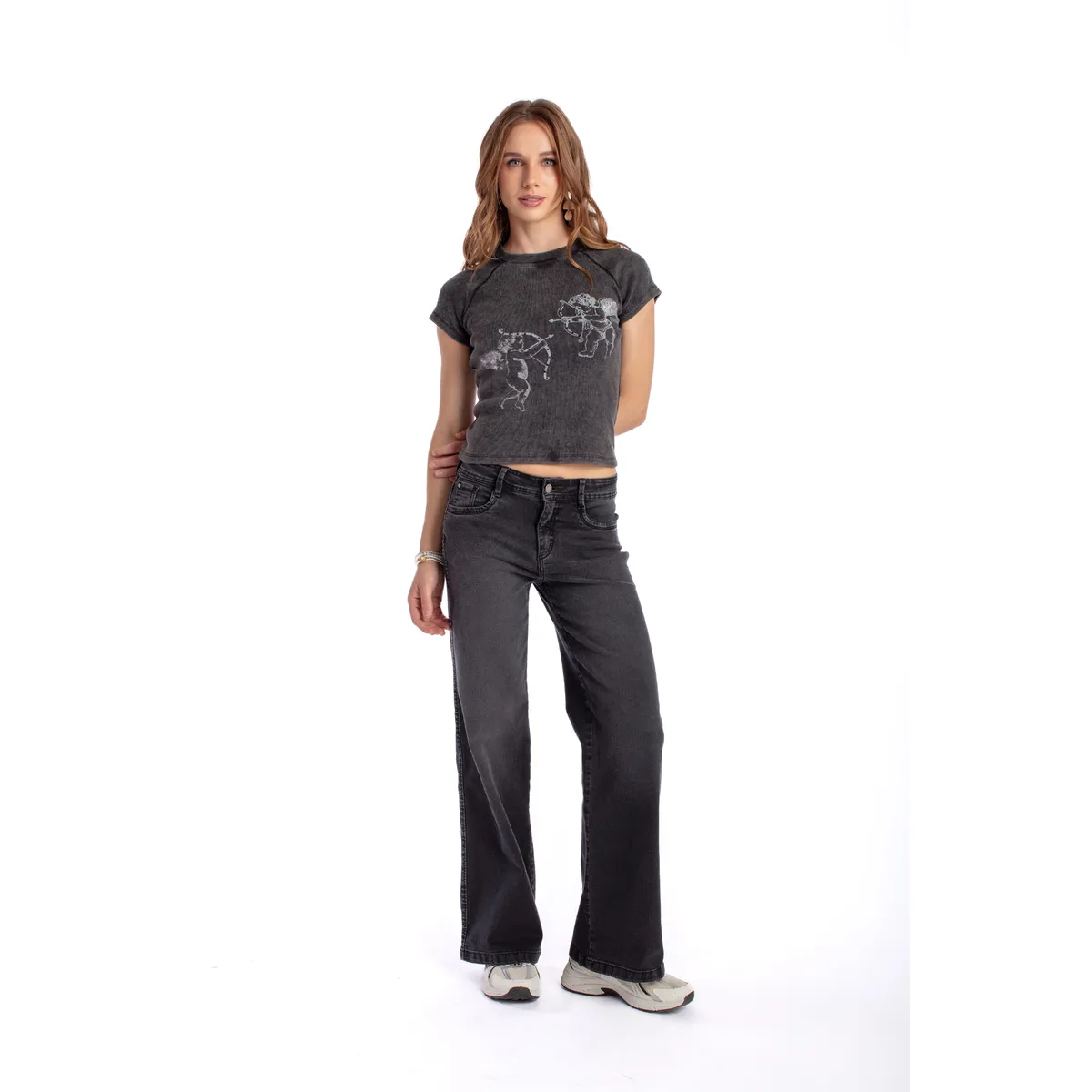 EFESIS - Jeans Wide Tiro Medio Mujer Efesis