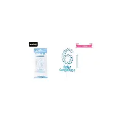 GENERICO - Vela de cumpleaños número 6 estrella celeste