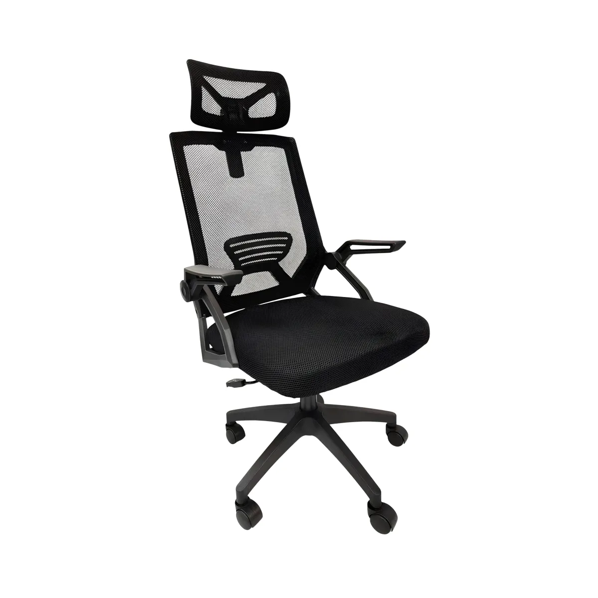LUBABYCAS - Silla Escritorio Oficina Reposacabezas Reclinable Exo Negra Lubabycas