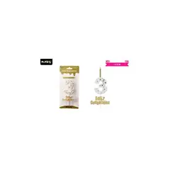 GENERICO - Vela de cumpleaños número 3 estrella dorado