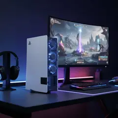 GENERICO - Ventilador Extractor Rgb Para Consola Ps5 Slim Y Ps5 Pro Negro