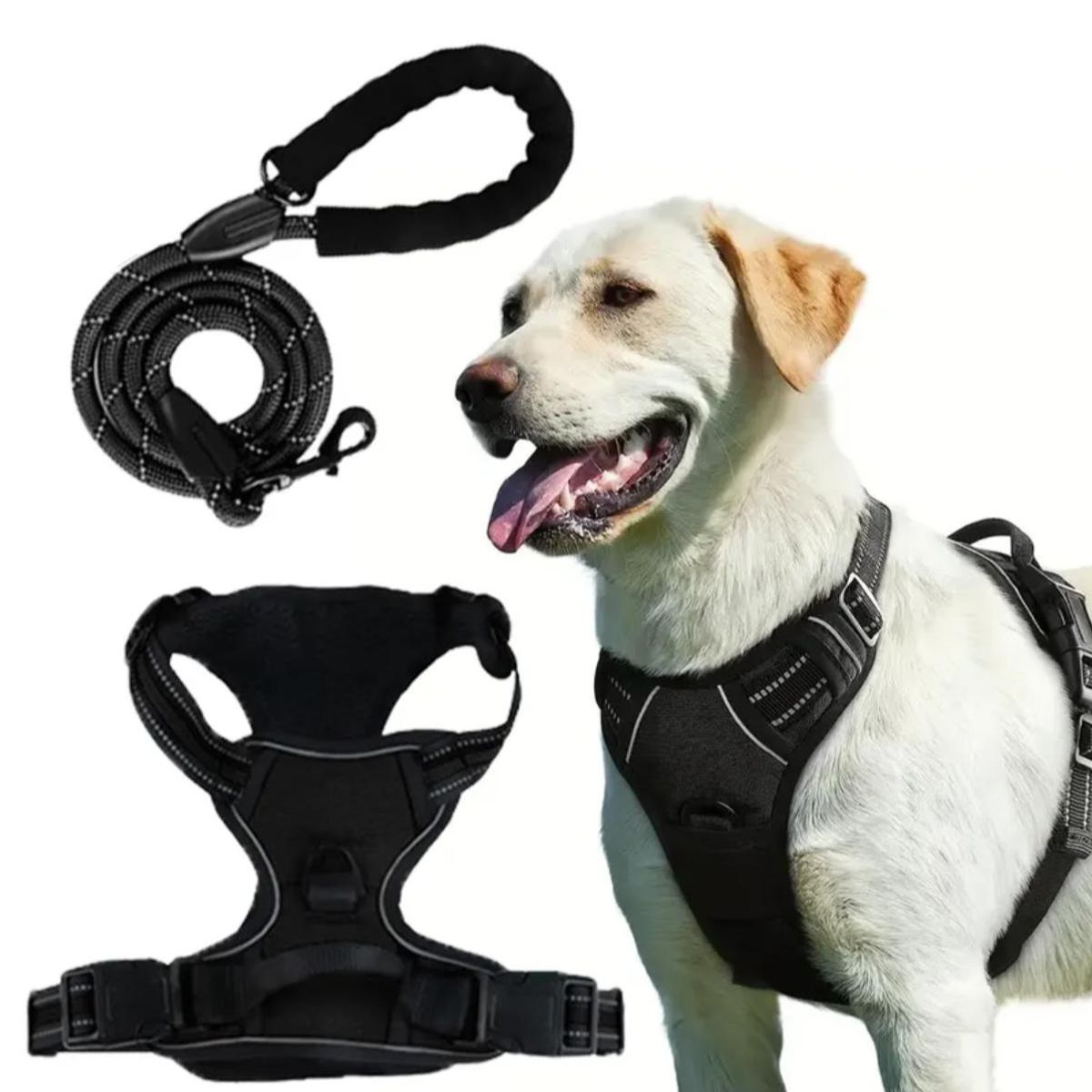 ATURE - Pechera Para Perro Arnés Ajustable Reflectantes Con Correas XL