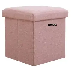 GENERICO - Puff Silla Cubo Organizador Plegable Chico ROSA BELUG